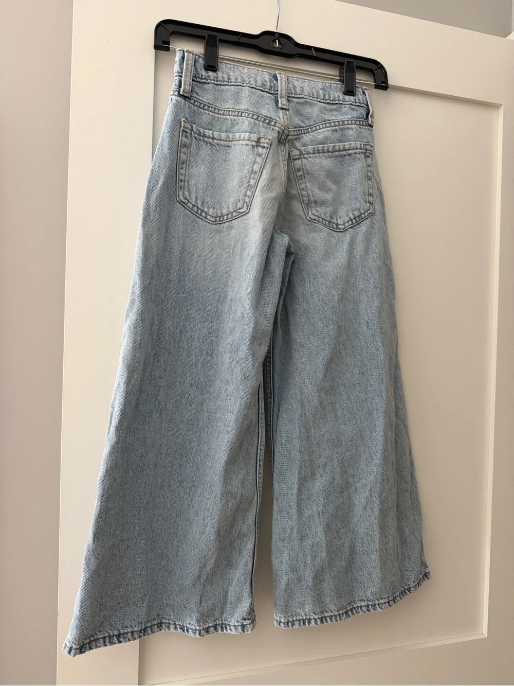 Girl’s Light Wash Wide Leg GAP Jeans